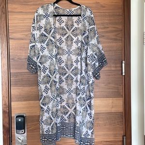 Aztec print cover up